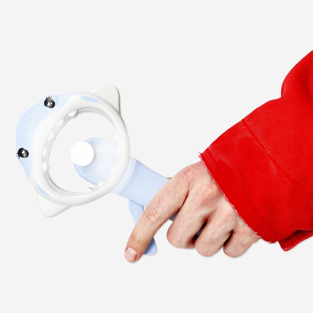 Blue Handheld Fan - Shark