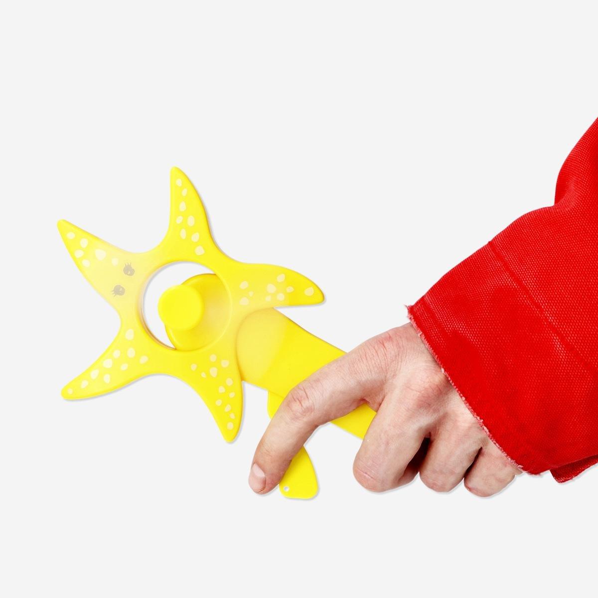 Yellow Handheld Fan - Starfish