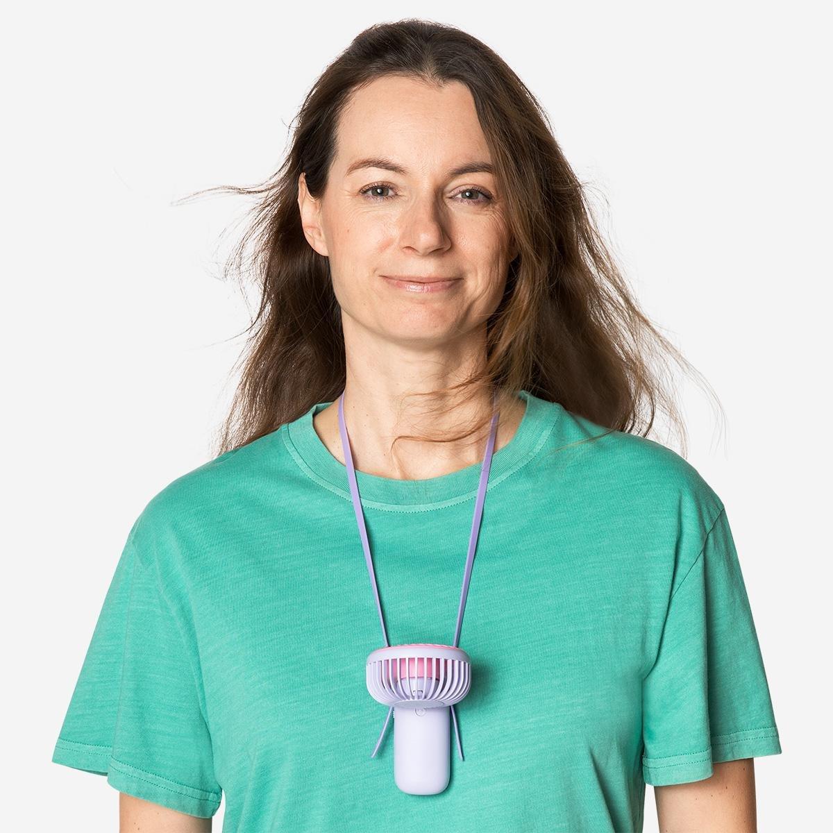 Multicolour Handheld Fan With Strap