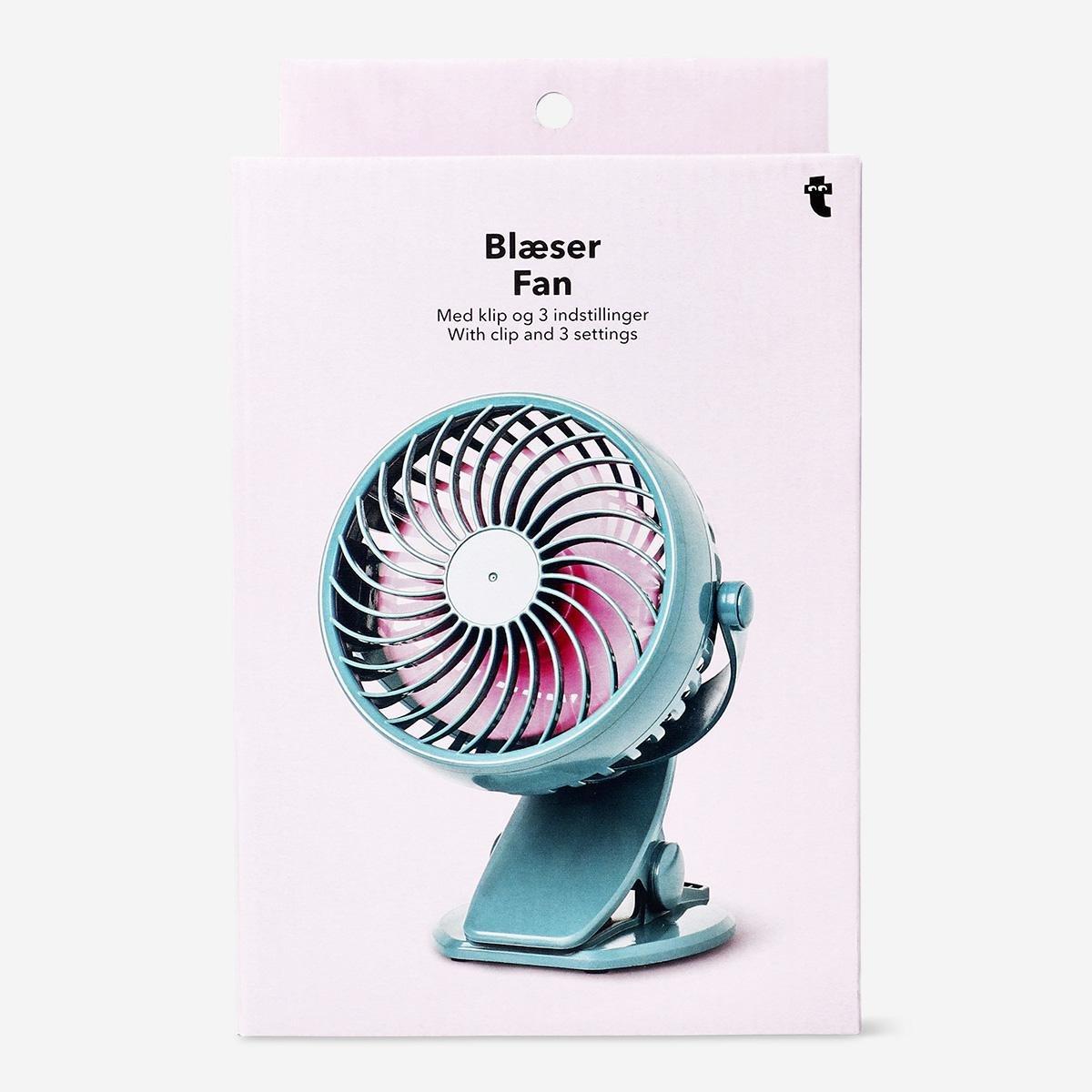 Black Clip On Fan With 3 Settings