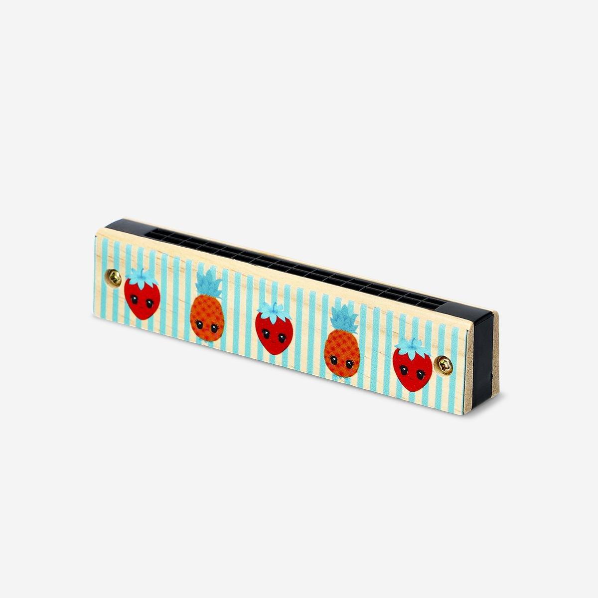 Multicolour Wooden Harmonica