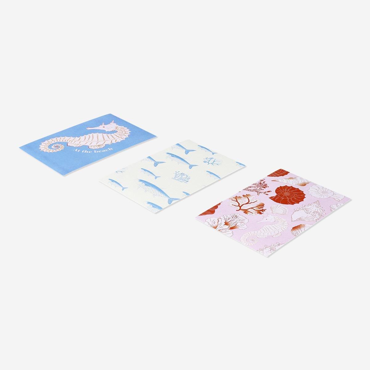 Multicolour Nautical Posters . 3Pcs