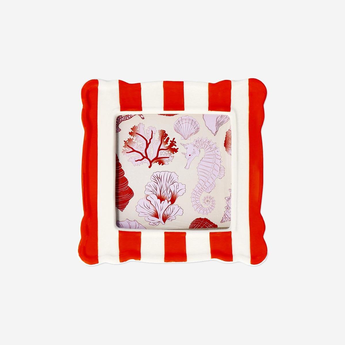 Multicolour Striped Ceramic Picture Frame