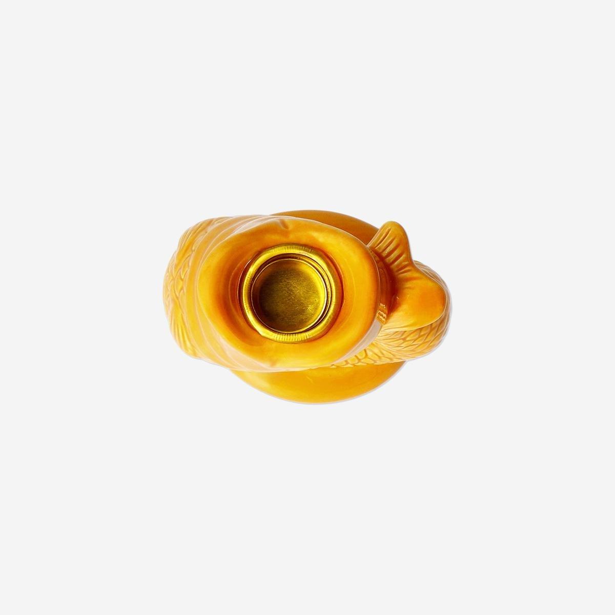 Orange Fish Candle Holder