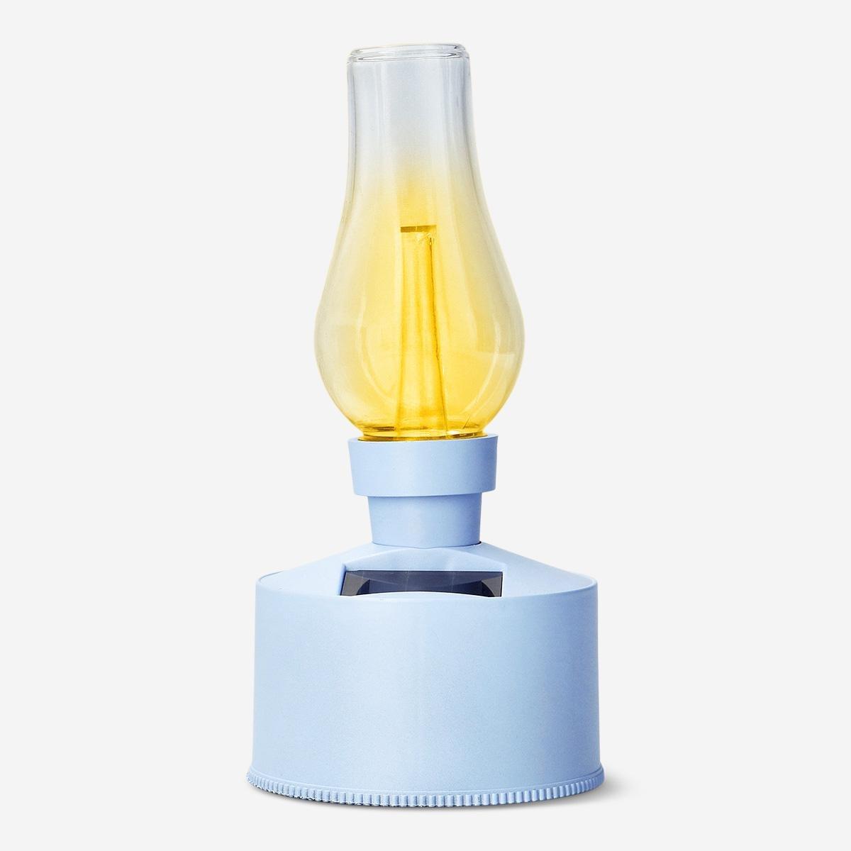Blue Solar Cell Table Lamp