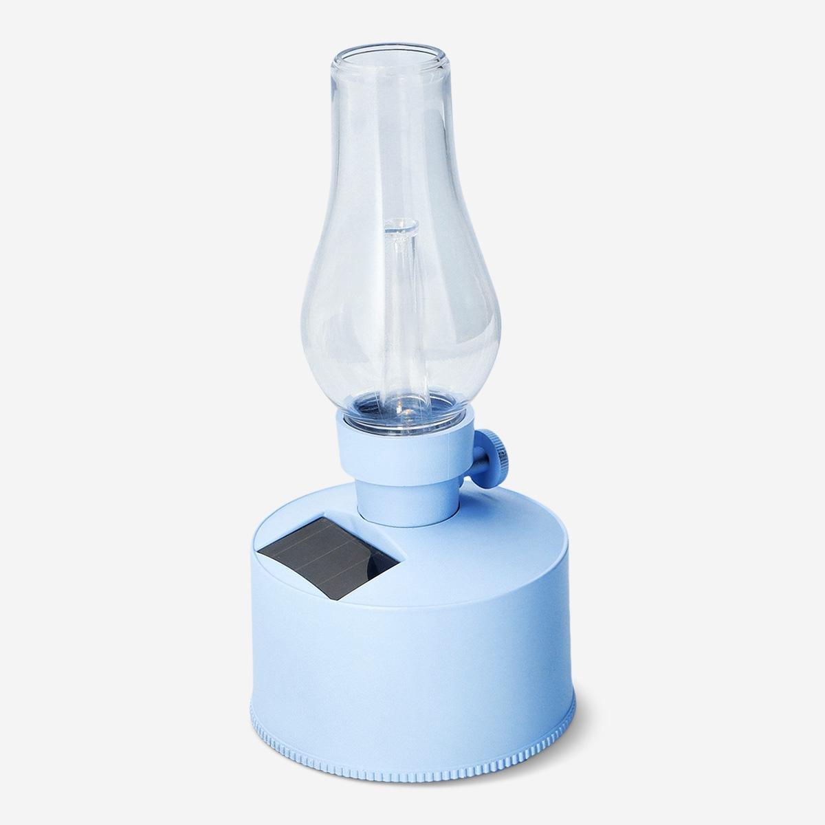 Blue Solar Cell Table Lamp