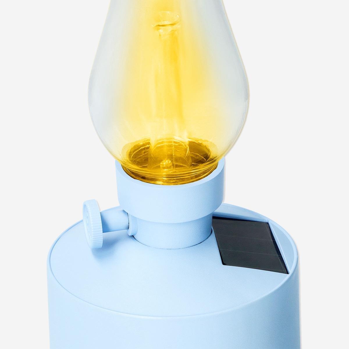 Blue Solar Cell Table Lamp