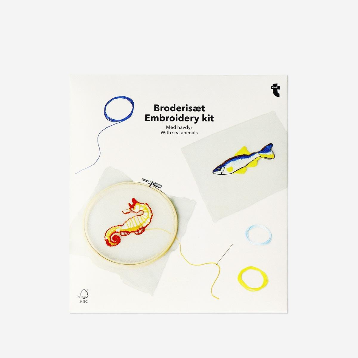 Multicolour Ocean Embroidery Set