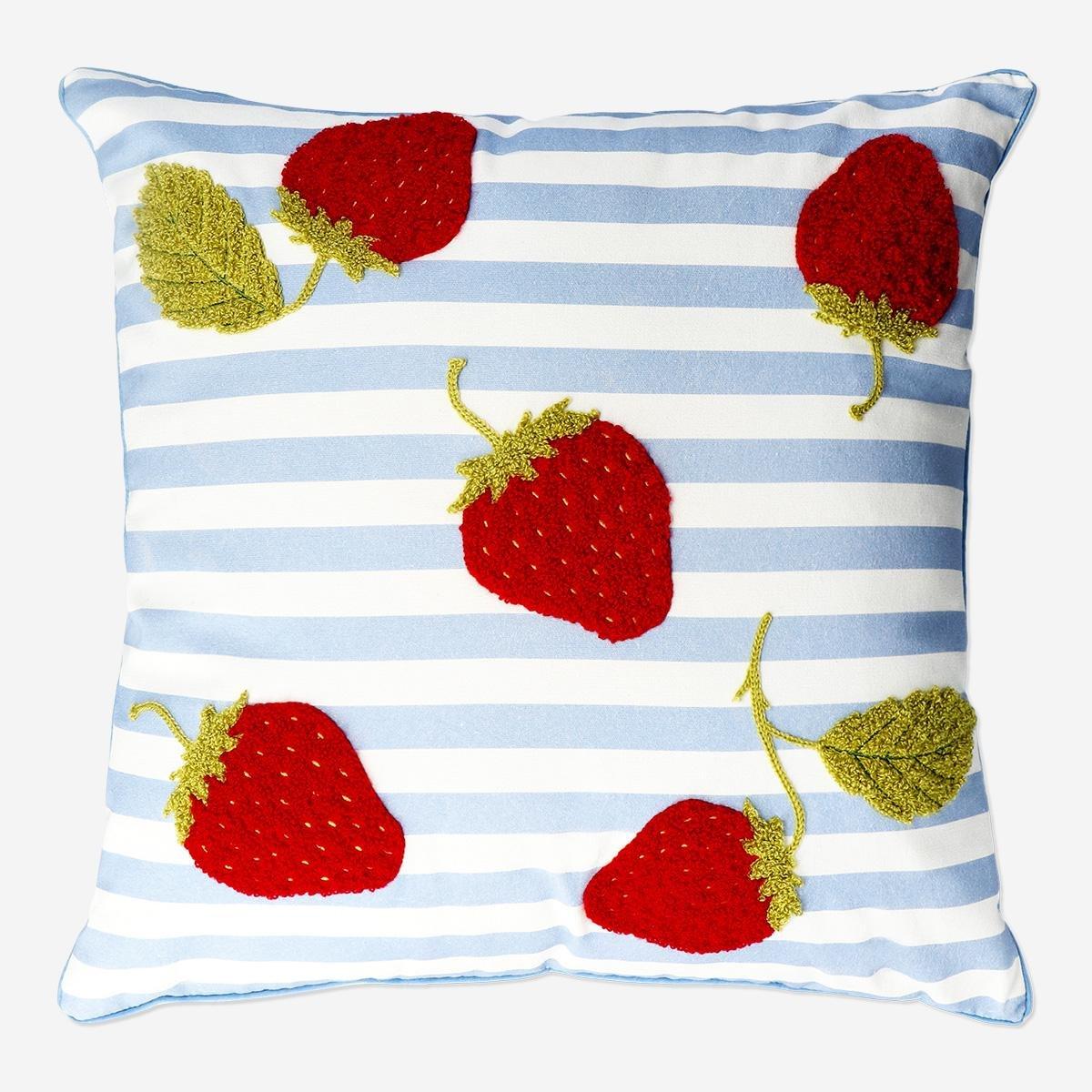 Multicolour Cushion With Strawberries