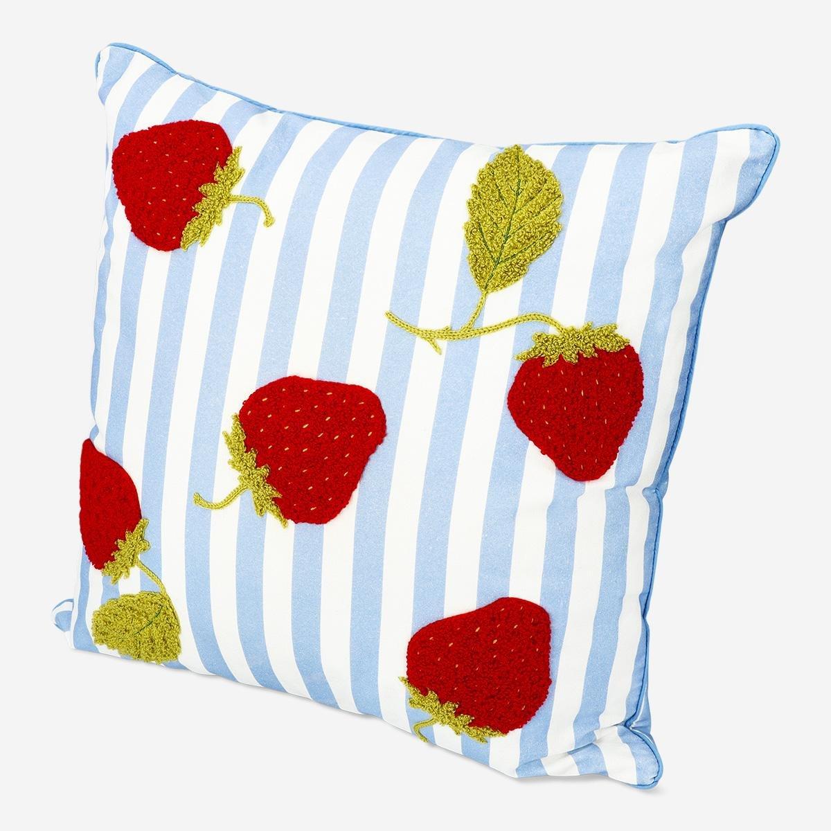 Multicolour Cushion With Strawberries