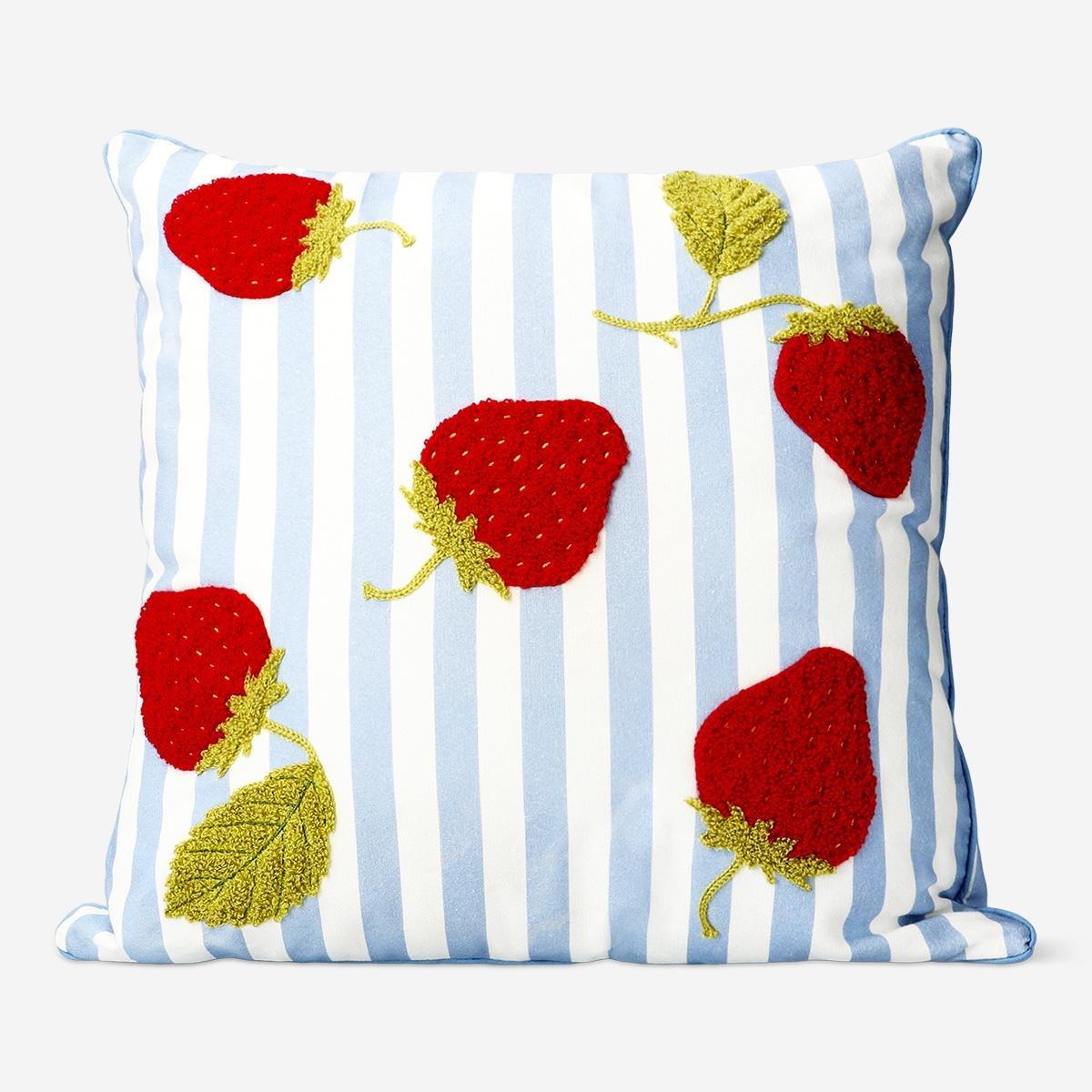 Multicolour Cushion With Strawberries