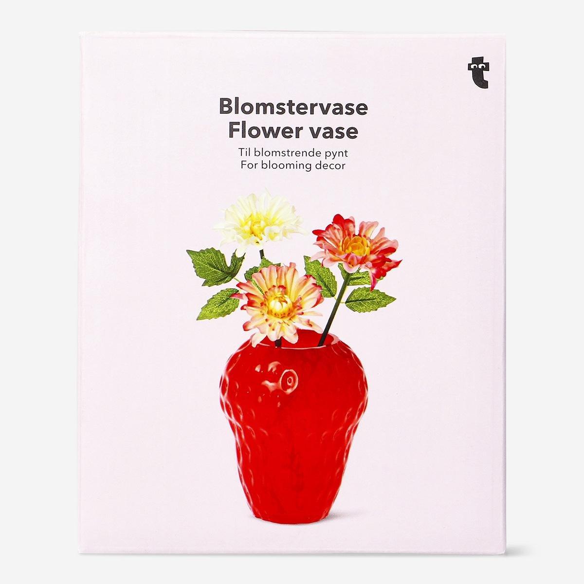 Red Strawberry Vase