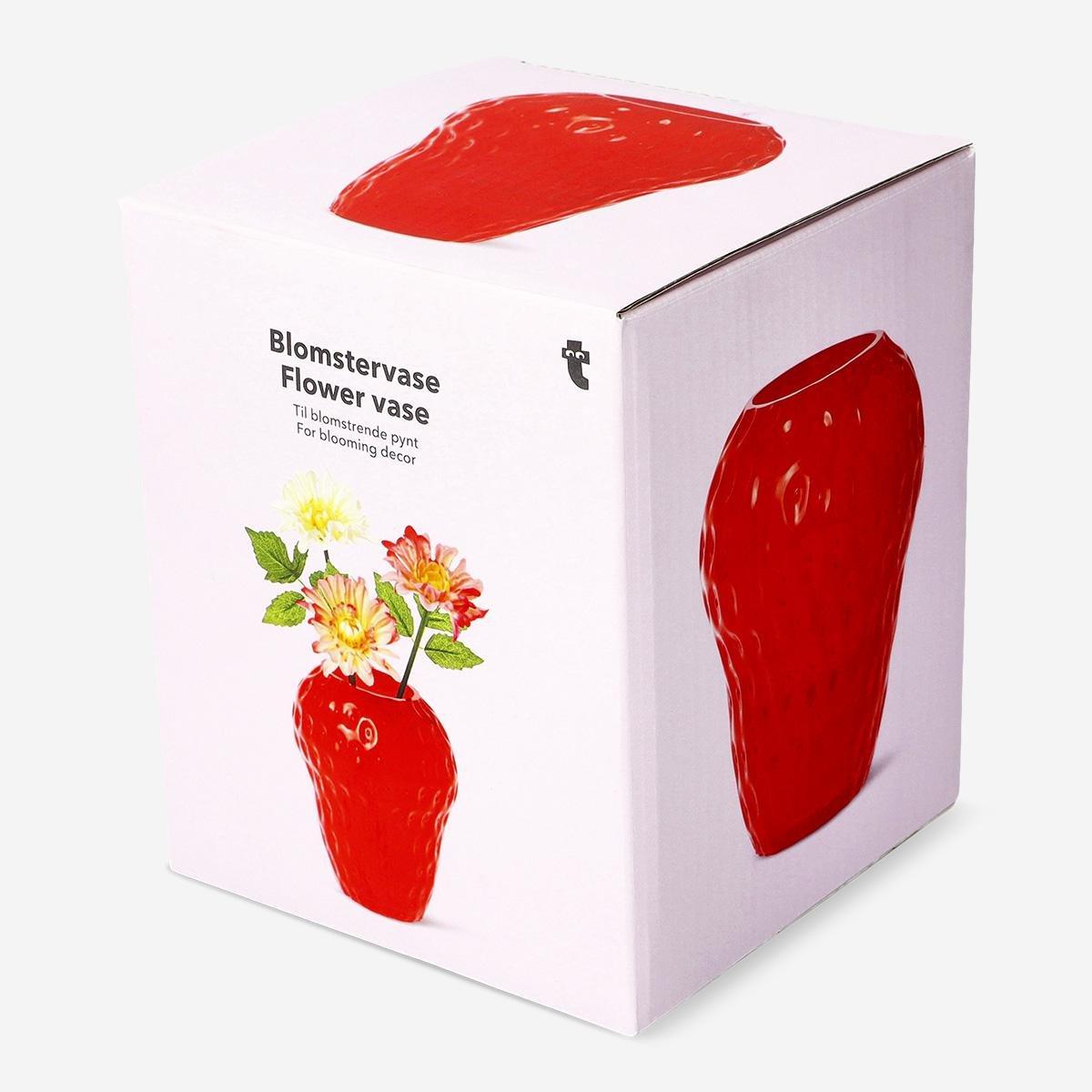 Red Strawberry Vase