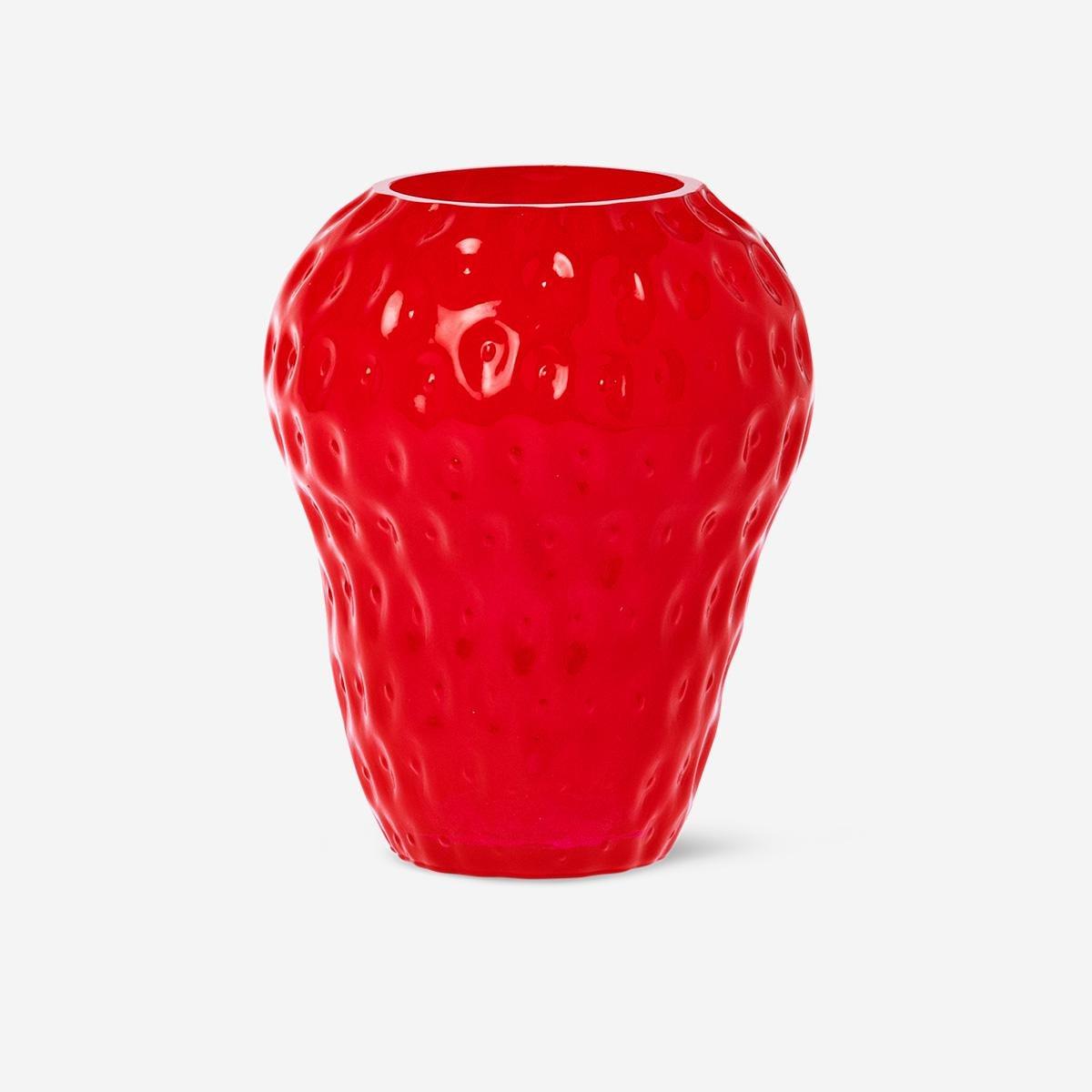 Red Strawberry Vase