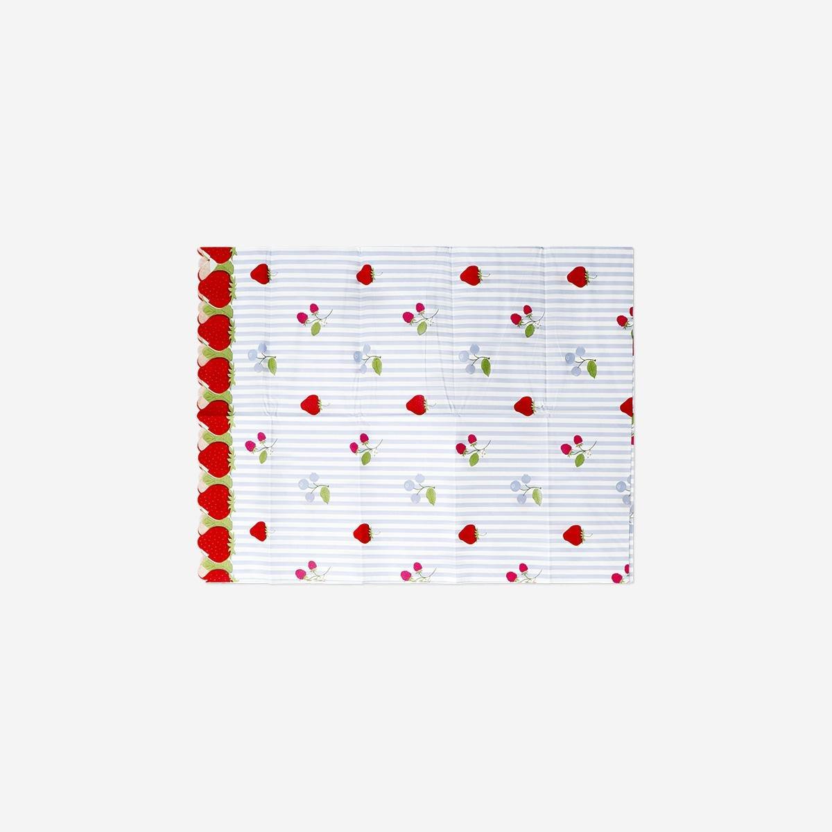 Multicolour Berry Print Tablecloth - 120 X 180 Cm