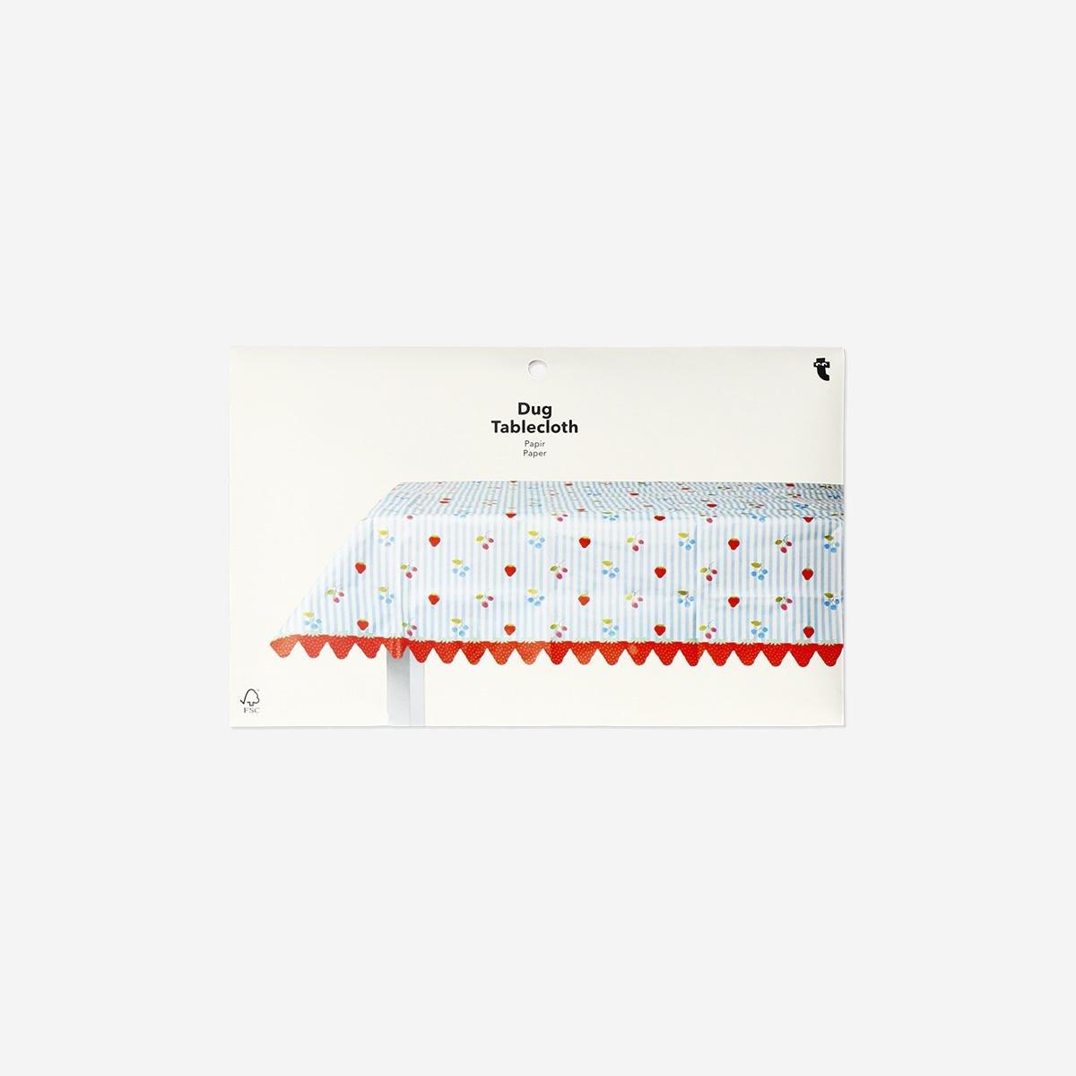 Multicolour Berry Print Tablecloth - 120 X 180 Cm
