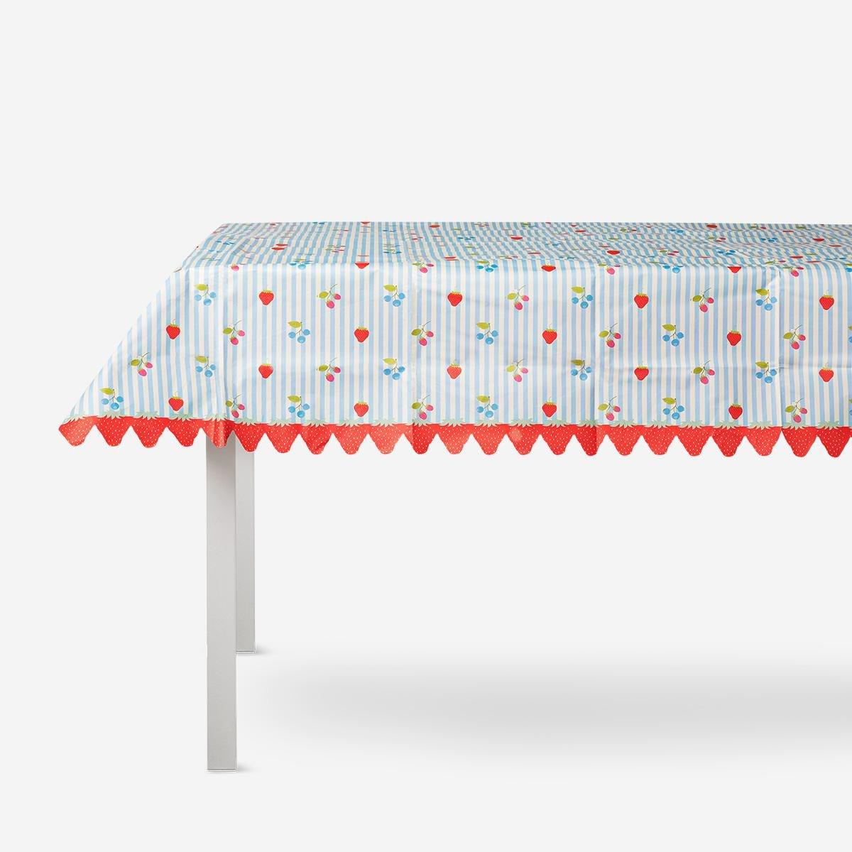 Multicolour Berry Print Tablecloth - 120 X 180 Cm