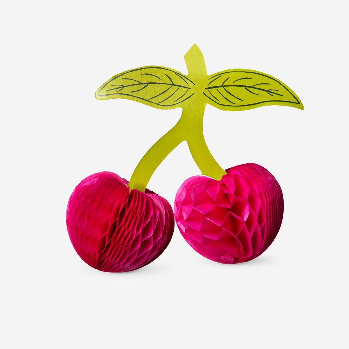 Multicolour Cherry Table Decorations - 4 Pcs