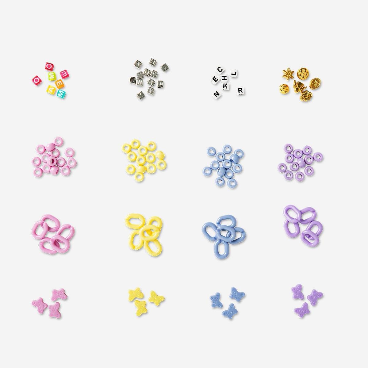 Multicolour Shoelace Bead Set