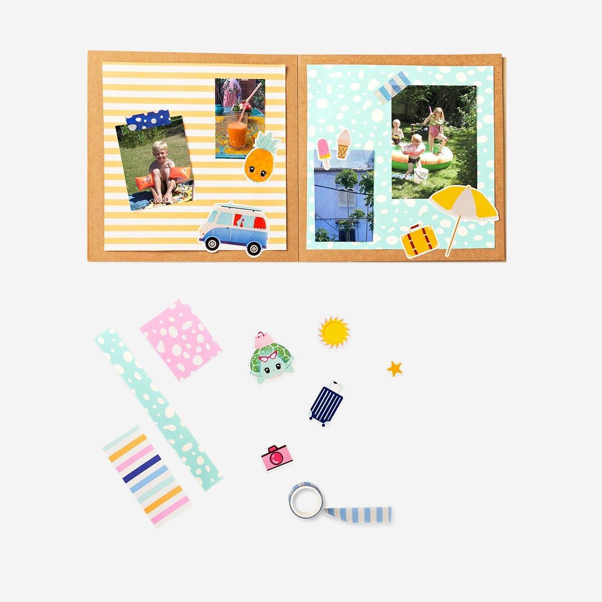 Multicolour Travel Size Scrapbook Kit