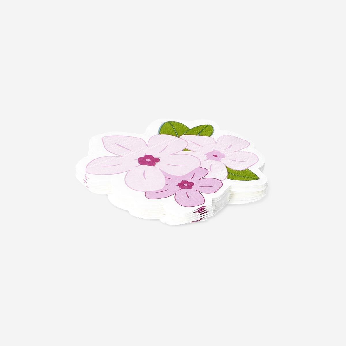 Pink Blossom Napkins - 16 Pcs