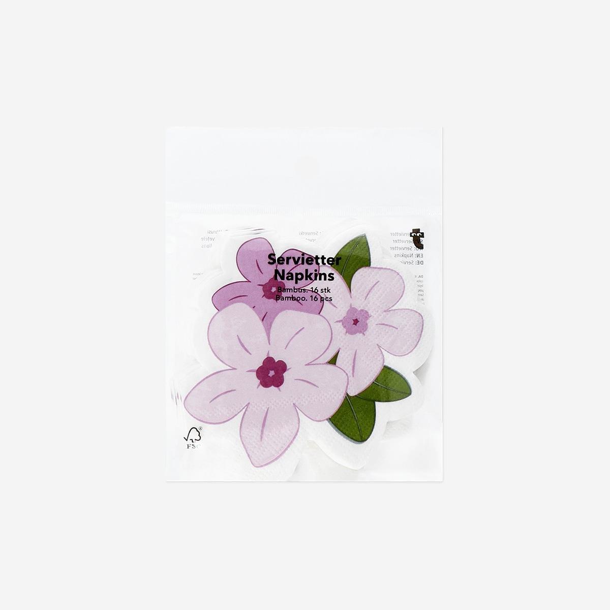 Pink Blossom Napkins - 16 Pcs