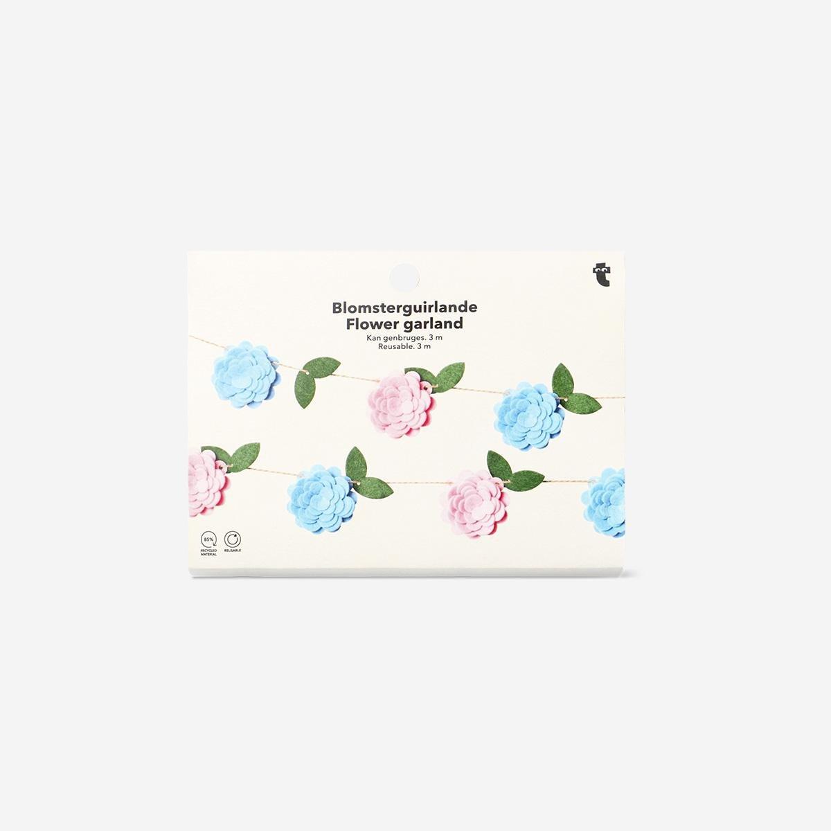 Multicolour Reusable Flower Garland - 300 Cm