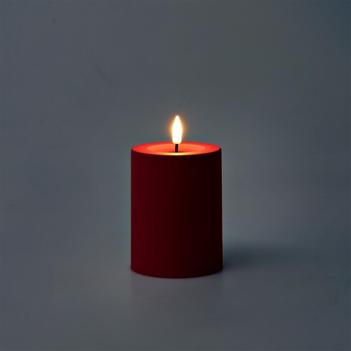 Pink Outdoor Led Candle - 10 Cm