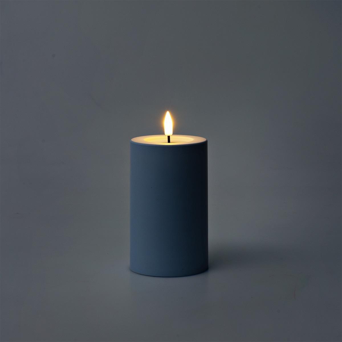 Blue Outdoor Led Candle - 13 Cm