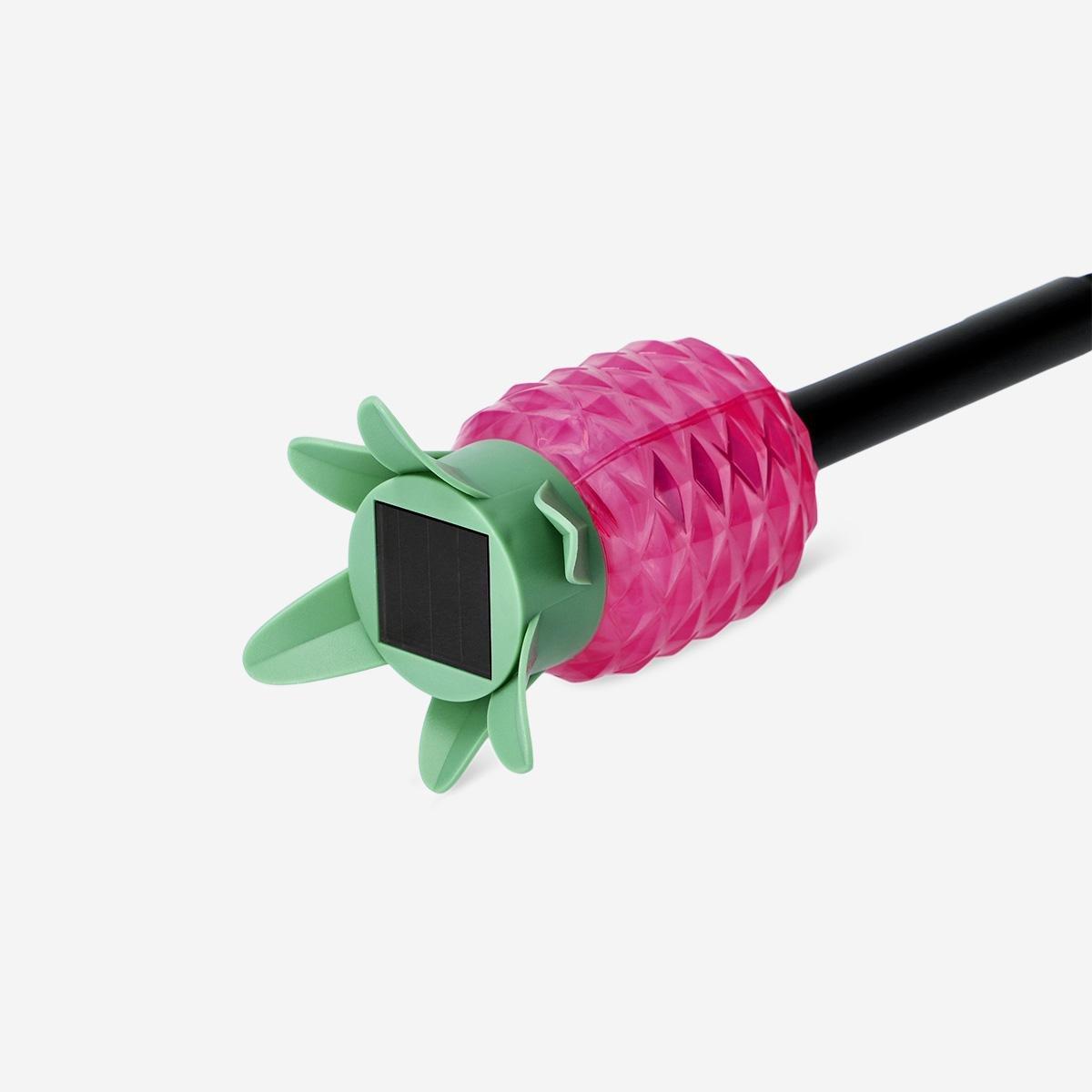 Pink Pineapple Topper Solar Lamp