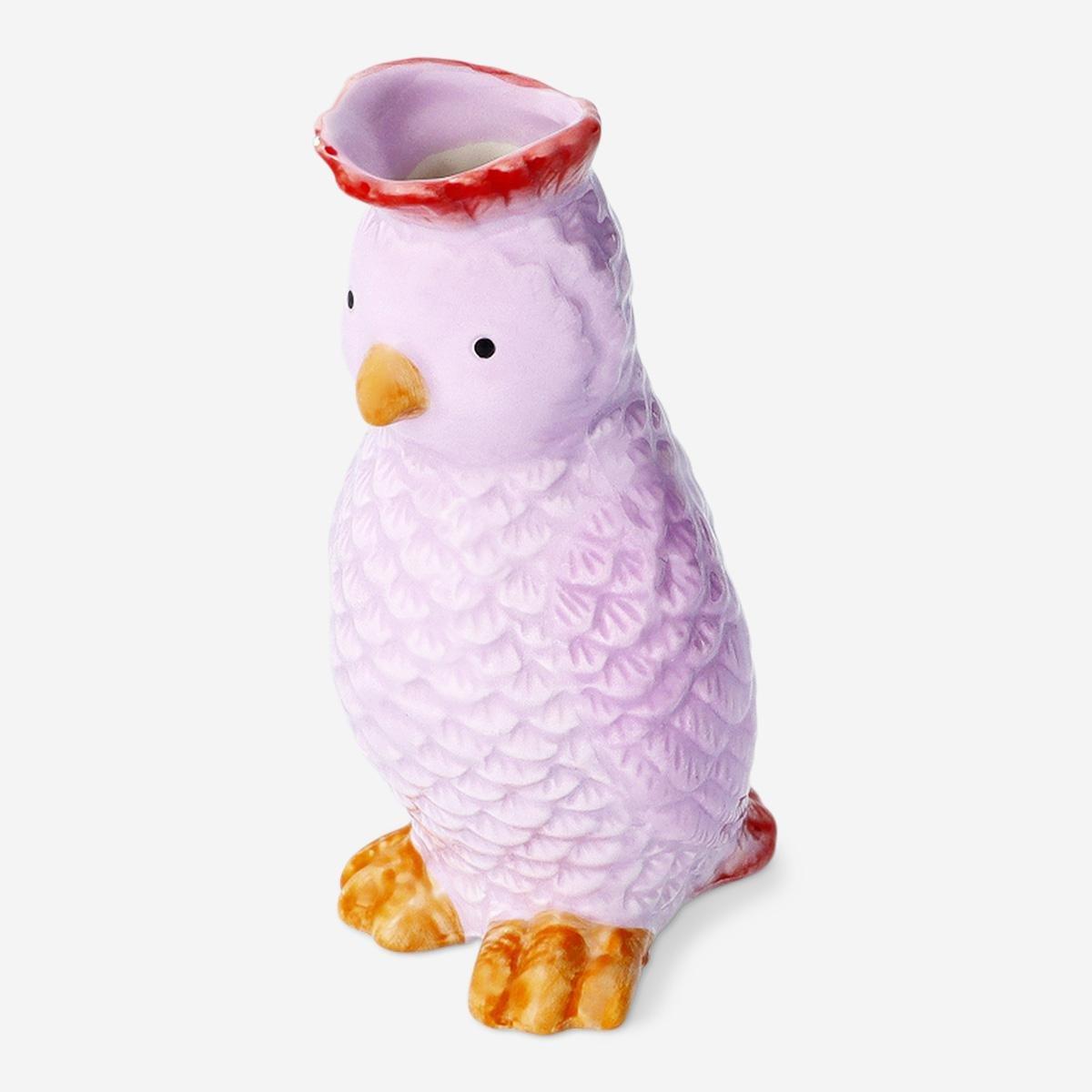 Multicolour Ceramic Parrot Vase