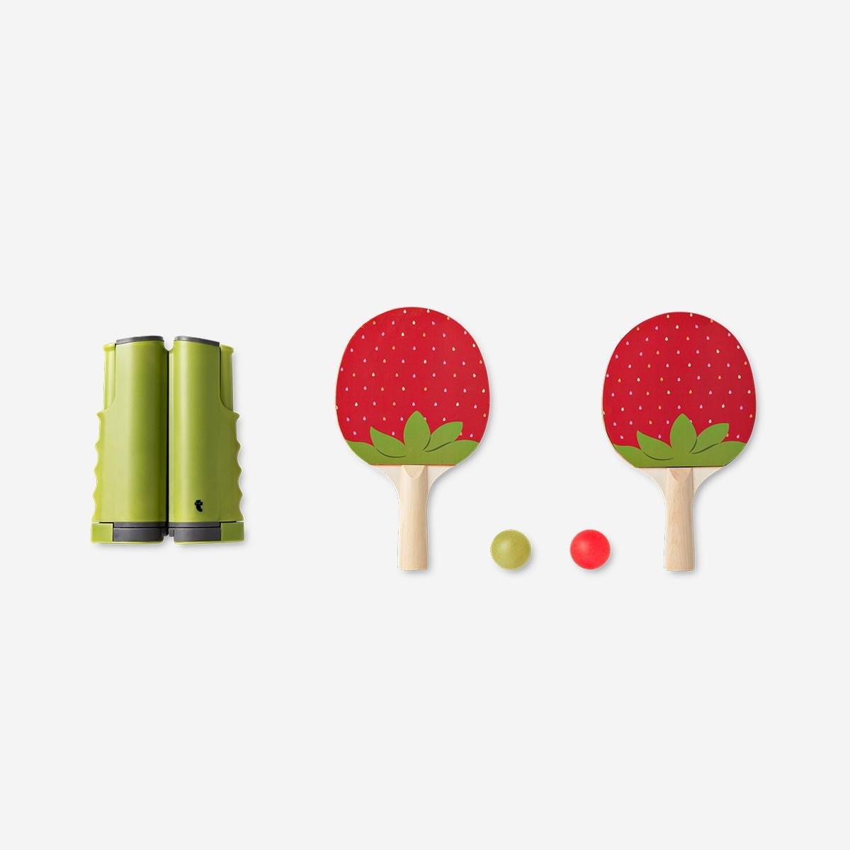 Multicolour Strawberry Table Tennis Set