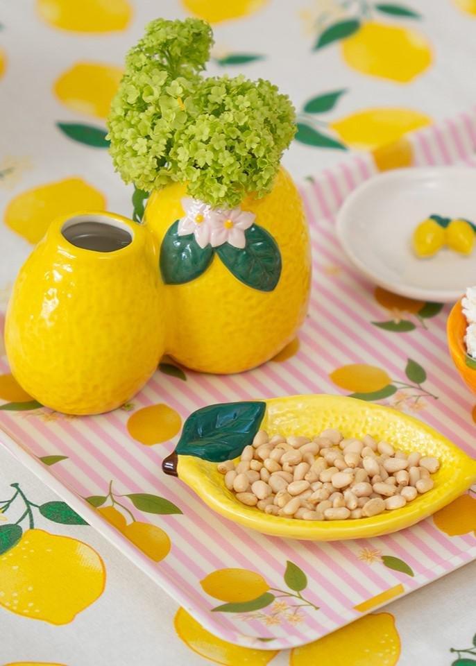 Yellow 2 In 1 Lemon Vase