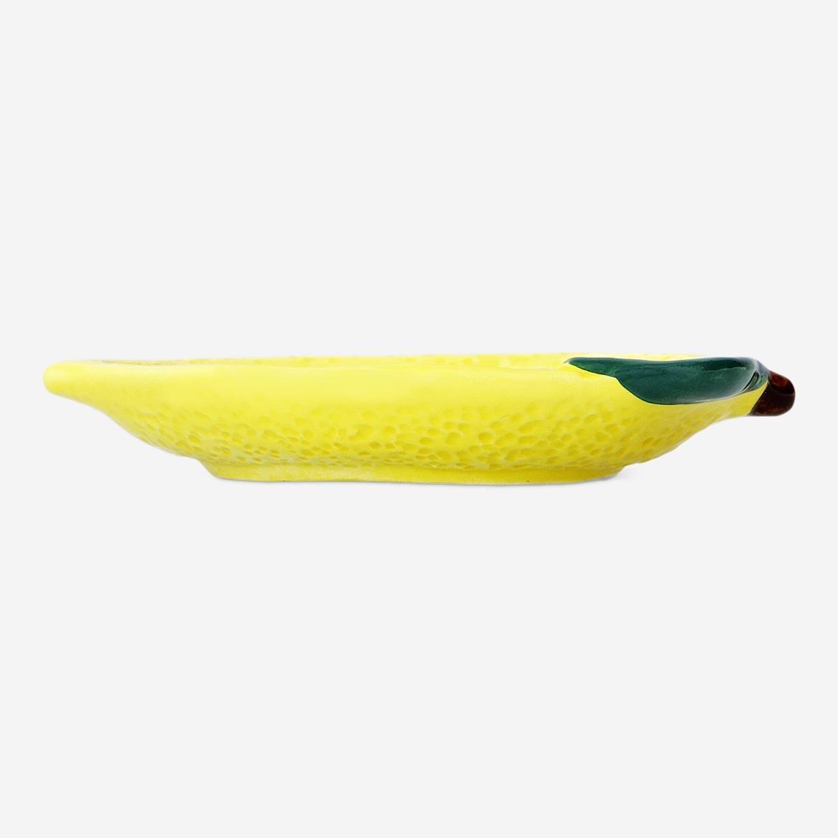 Yellow Lemon-Shaped Bowl