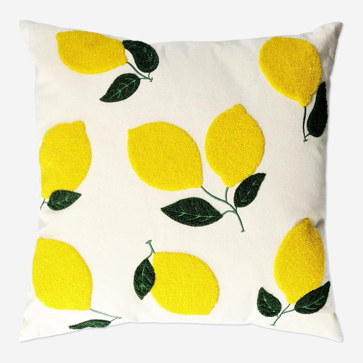 Yellow Lemons Cushion