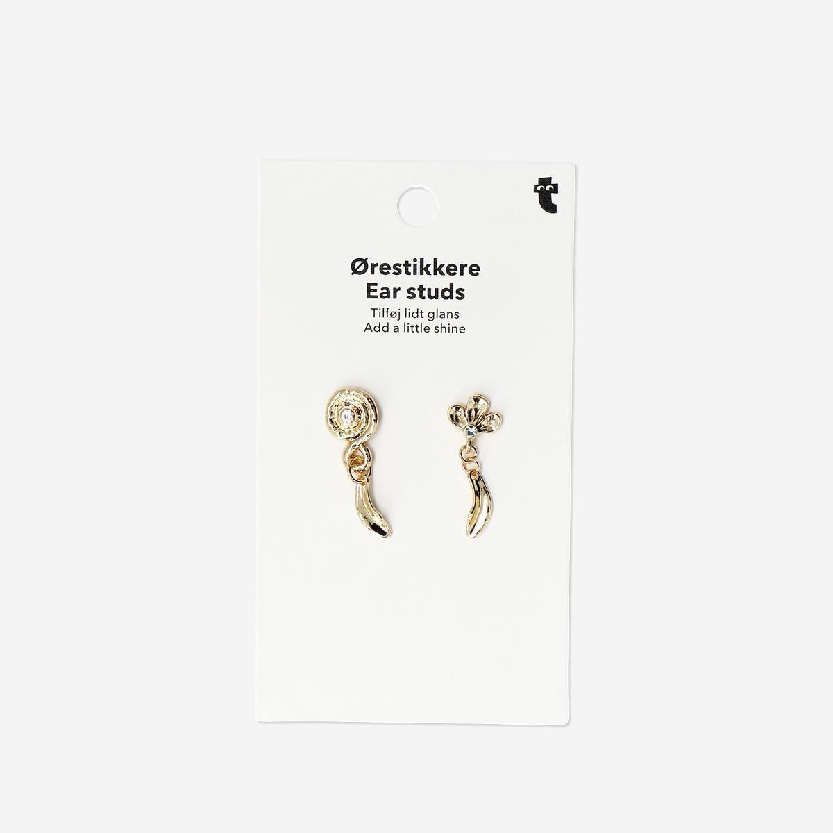 Gold Golden Ear Studs