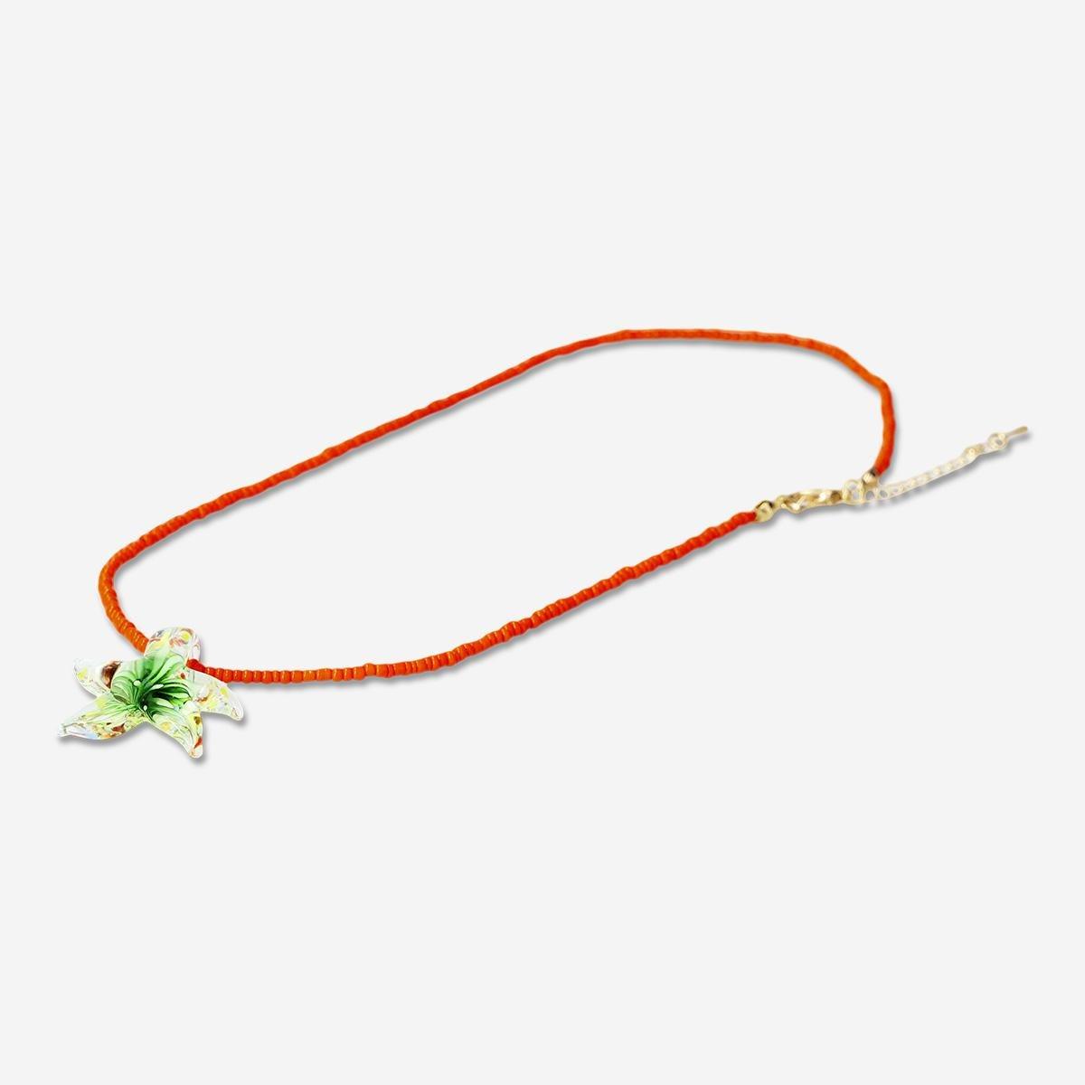 Multicolour Glass Star Necklace