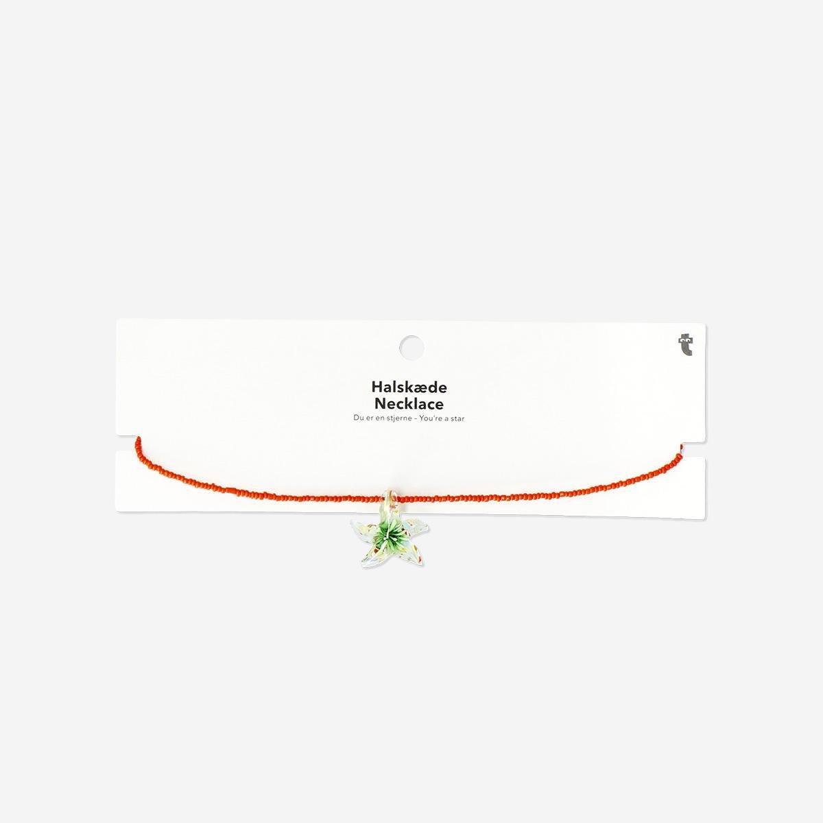 Multicolour Glass Star Necklace