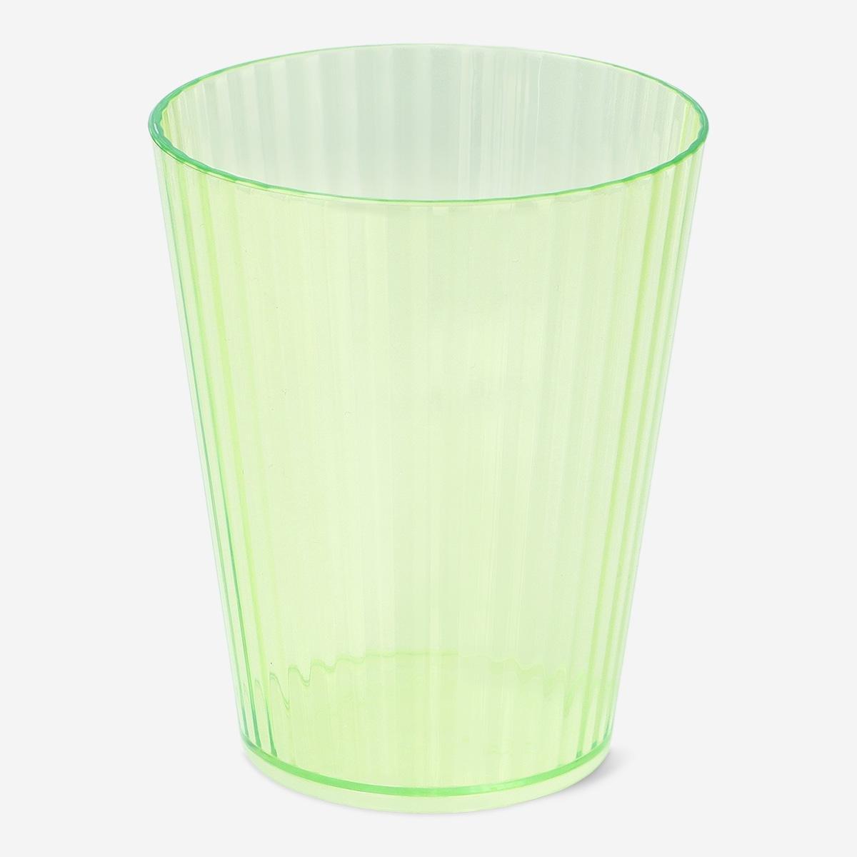 Green Plastic Drinking Glass - 330 Ml