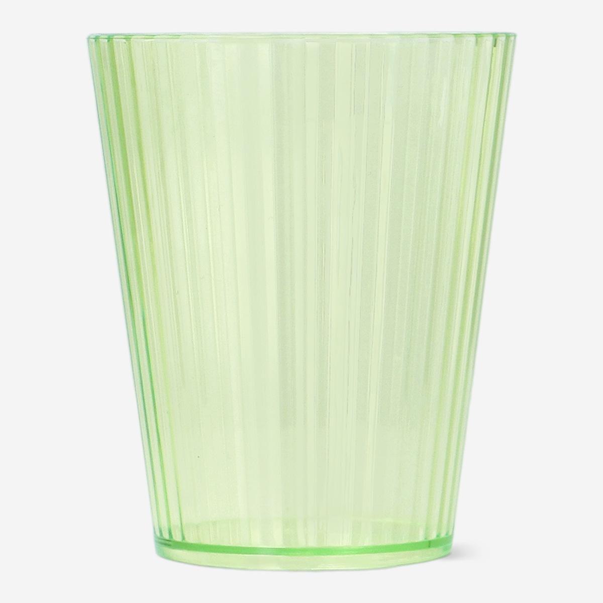 Green Plastic Drinking Glass - 330 Ml