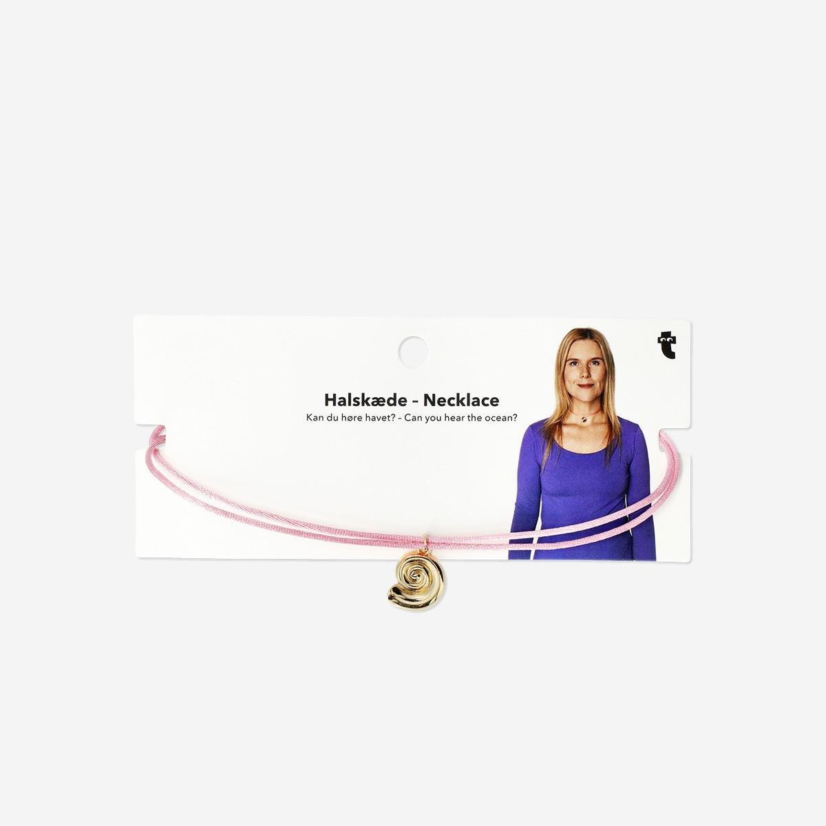 Multicolour Ribbon Necklace With Shell