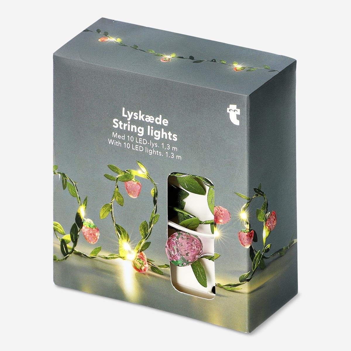 Multicolour String Lights With Strawberries - 7.5 Cm