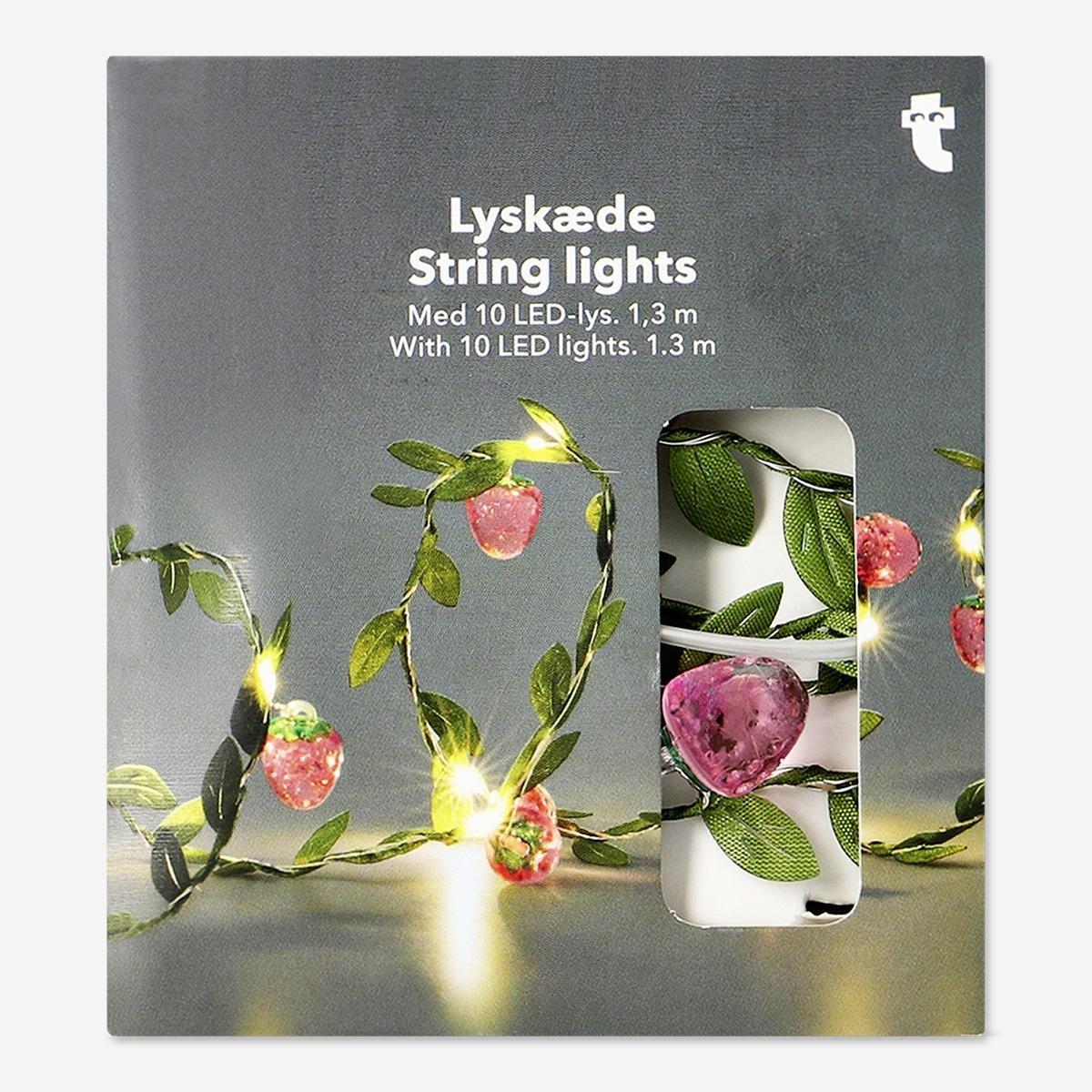 Multicolour String Lights With Strawberries - 7.5 Cm