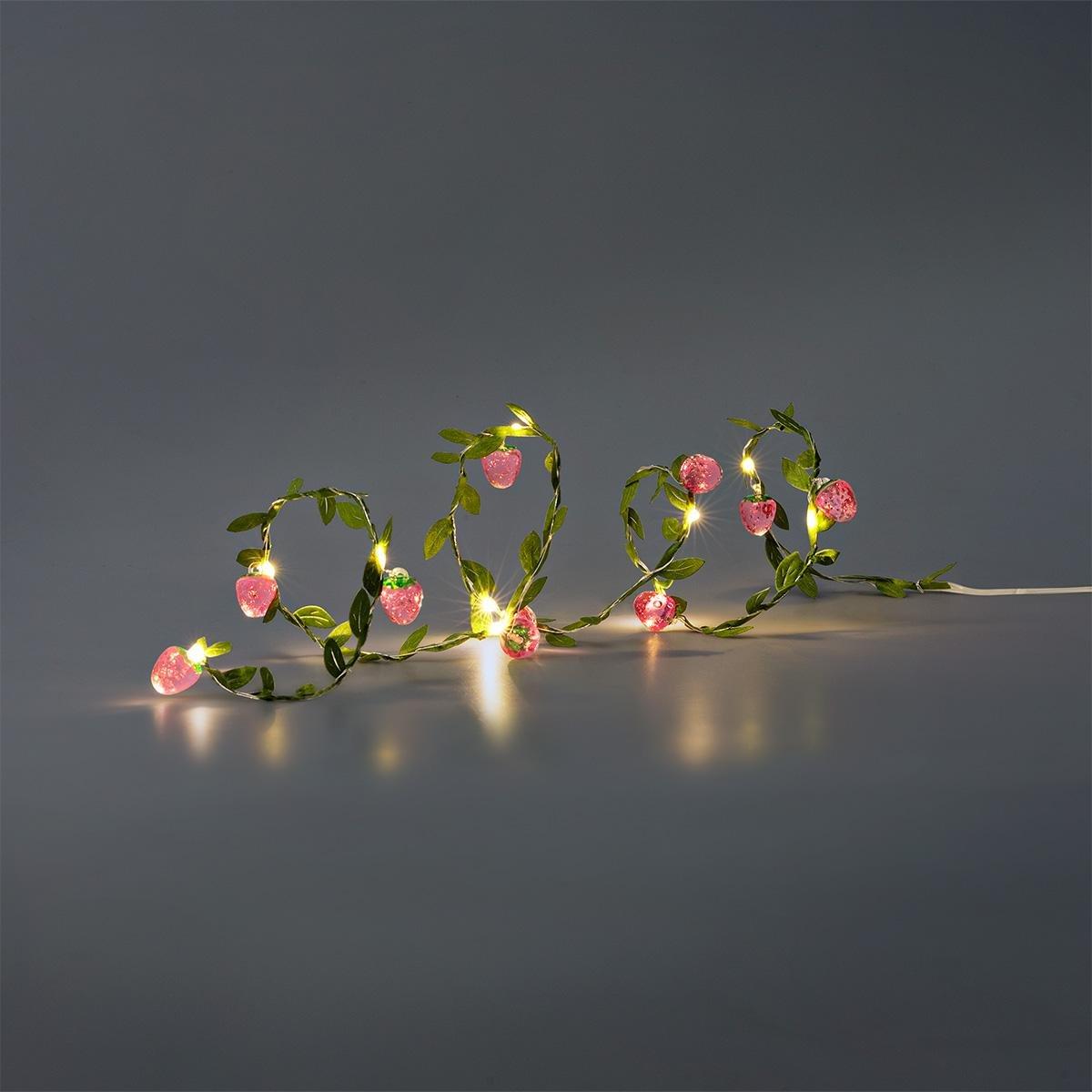 Multicolour String Lights With Strawberries - 7.5 Cm