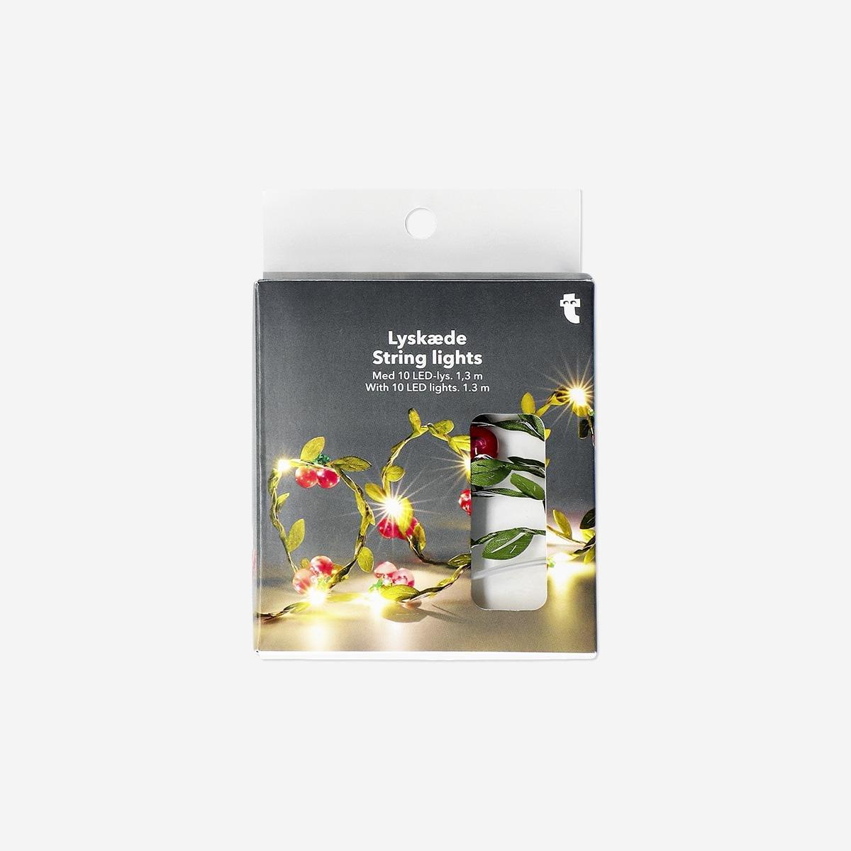 Red Cherry String Lights - 90 Cm