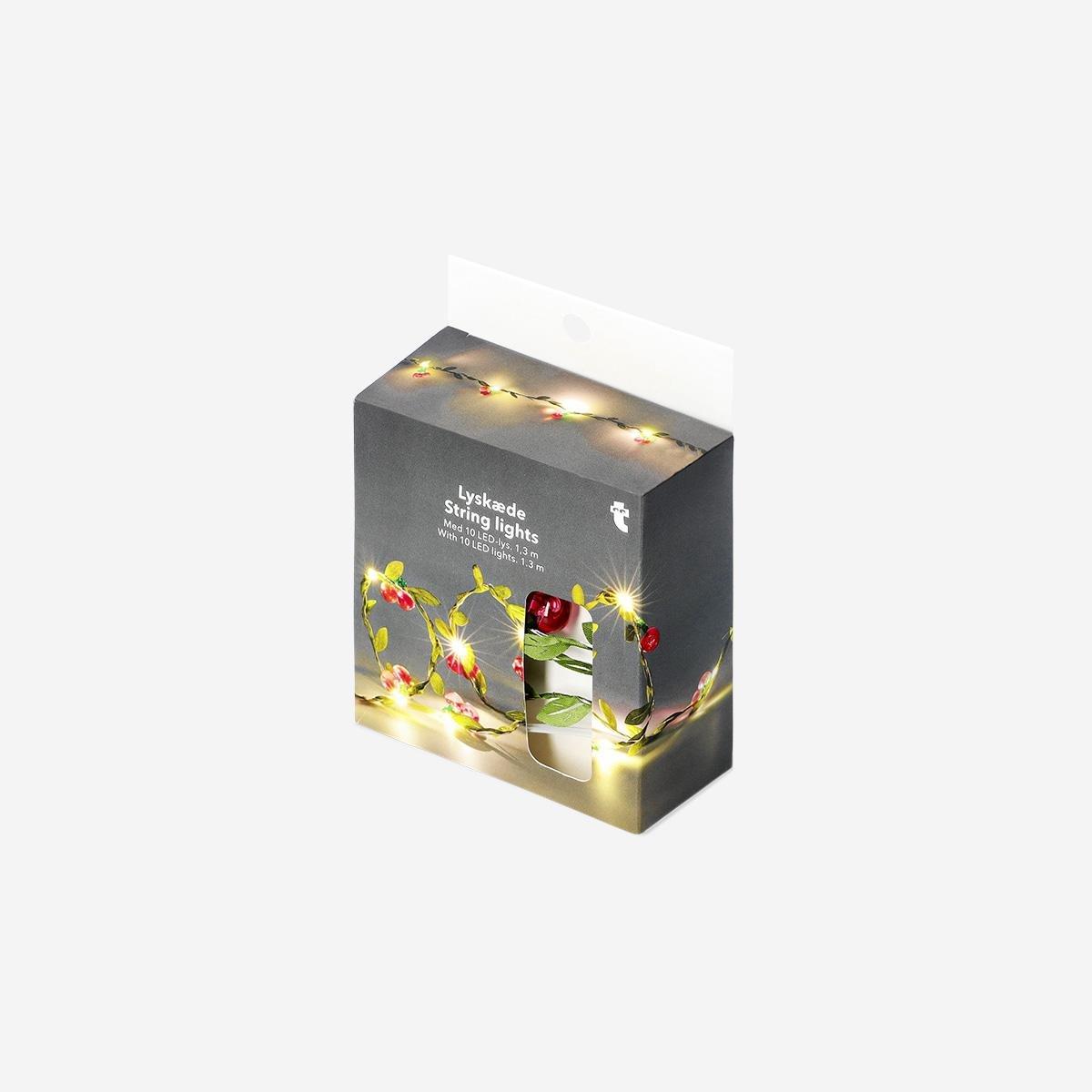 Red Cherry String Lights - 90 Cm