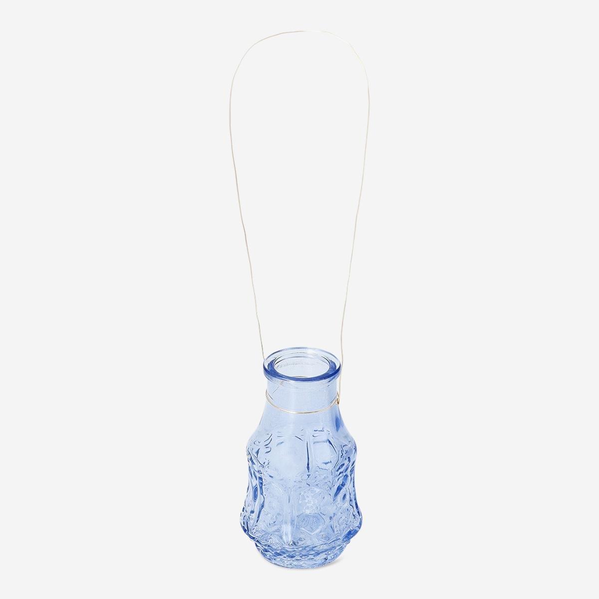 Blue Mini Glass Vase