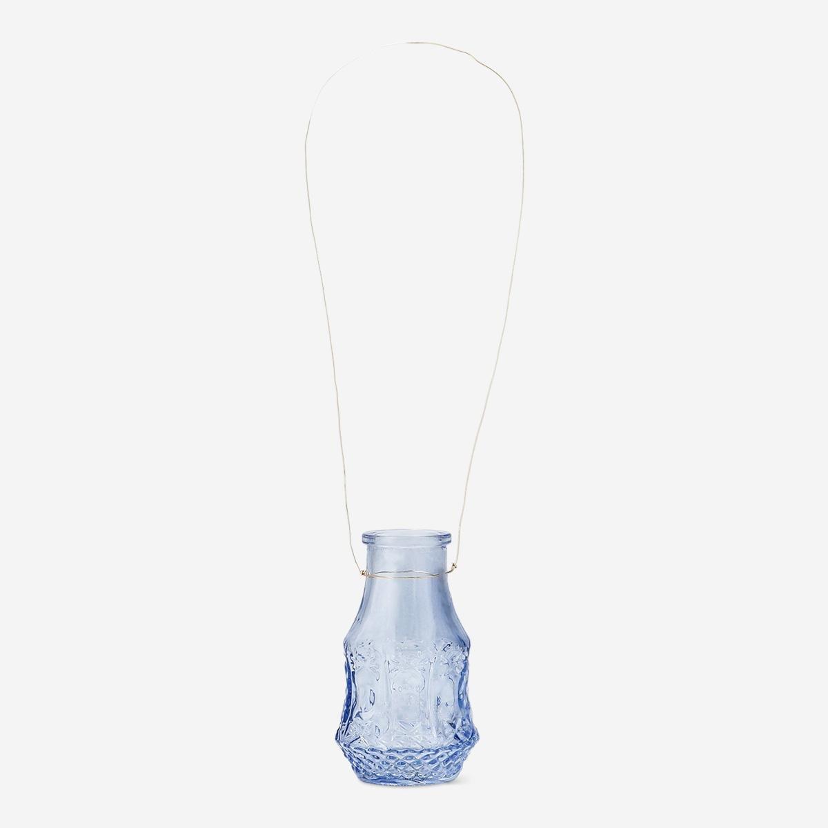 Blue Mini Glass Vase