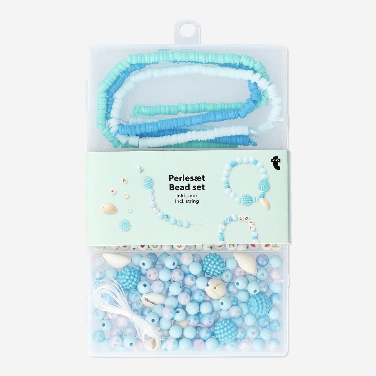 Multicolour Sea Inspired Bead Set With String