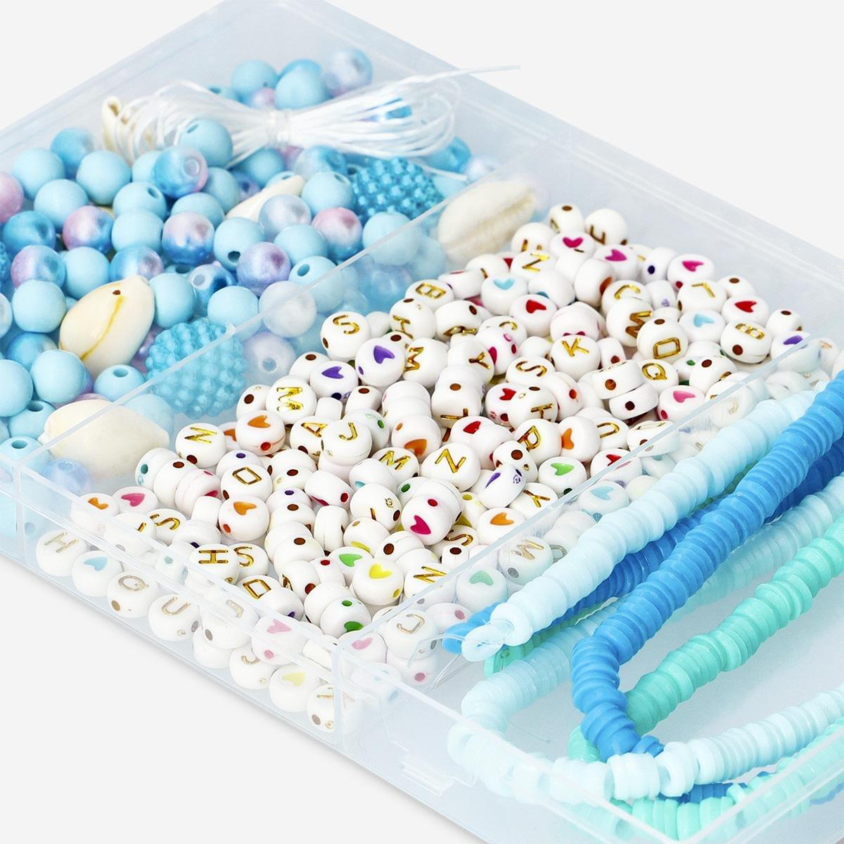 Multicolour Sea Inspired Bead Set With String